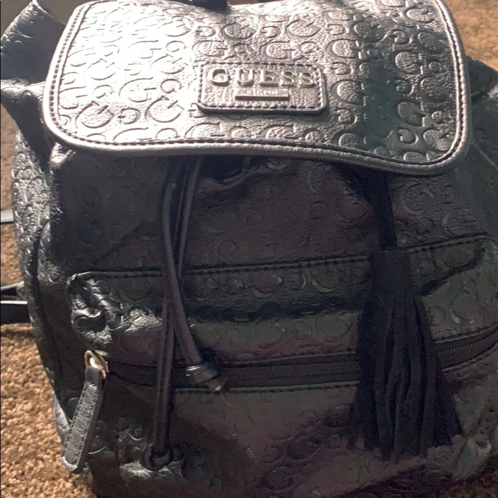A backpack and purse